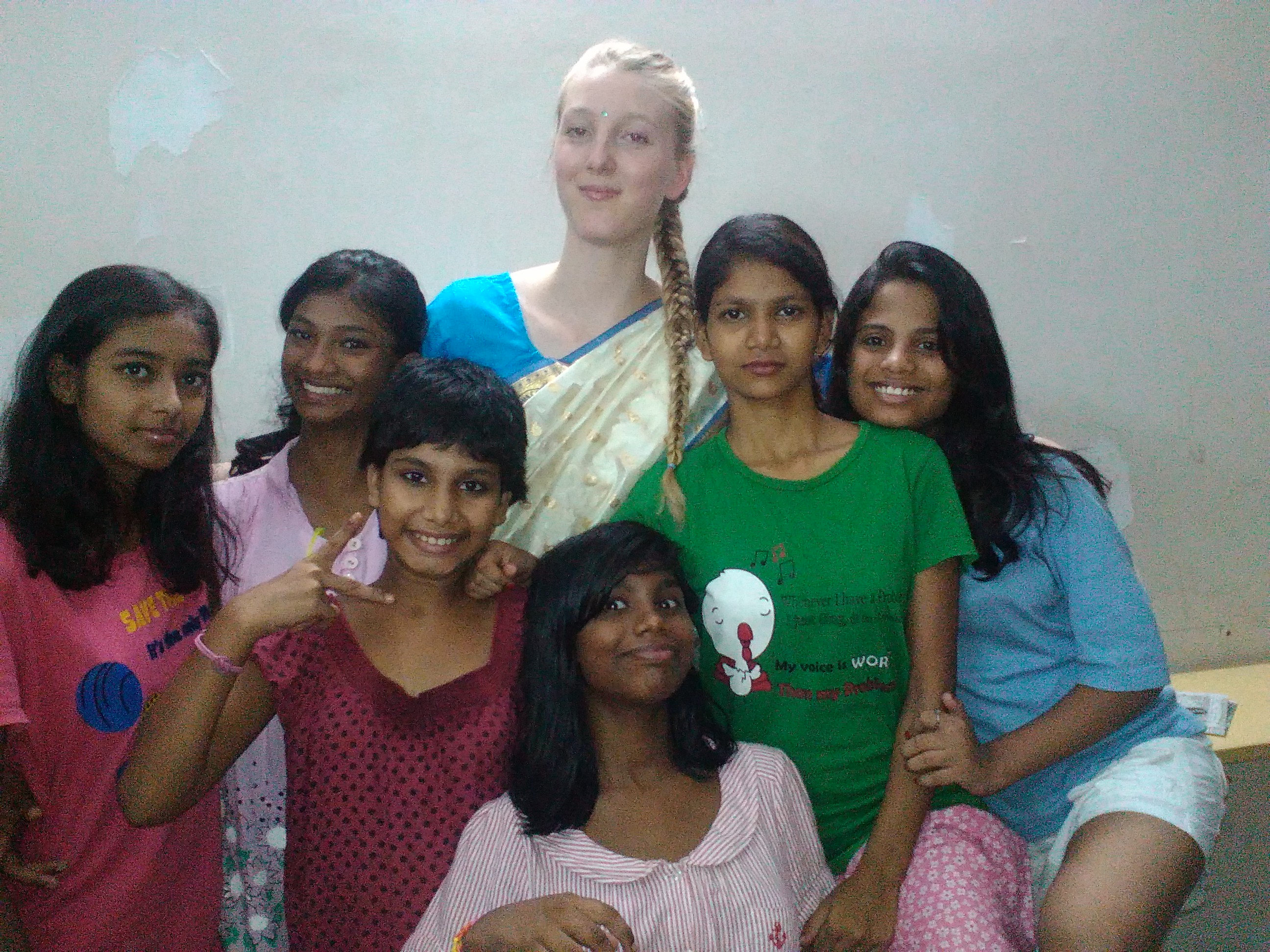 “Fionnghuala Feeney volunteering with The Hope Foundation in Kolkata”