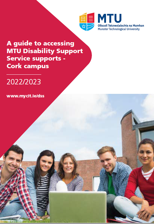 Front cover of the DSS guide with a picture of 5 students sitting