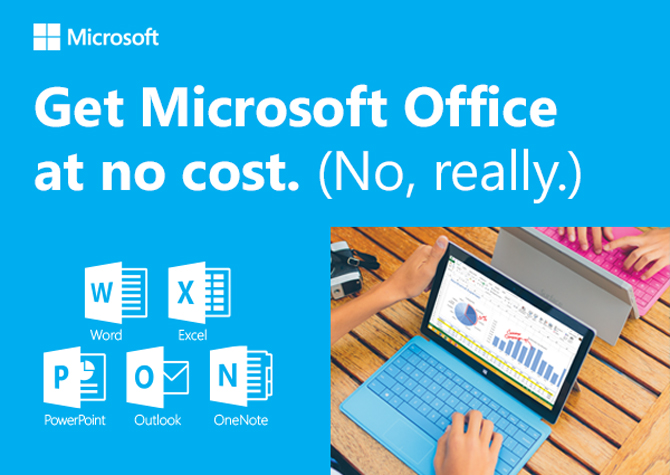 microsoft office free for students.