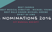 CIT Musical Society earns Four Amateur Musical Theatre Nominations