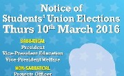 Notice of Students' Union Elections